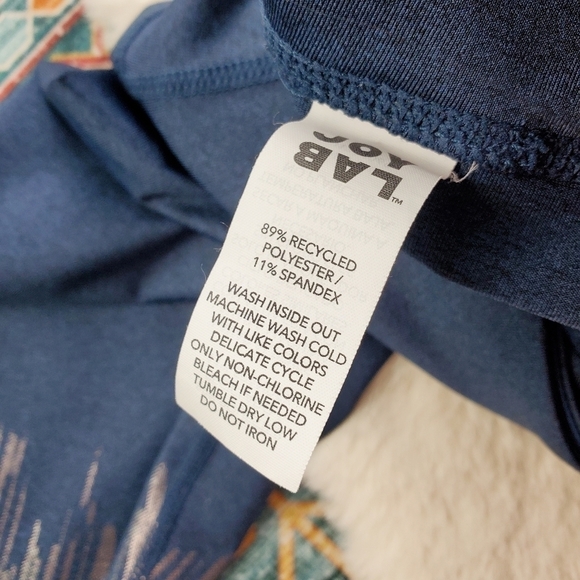 Joy Lab Blue Metallic Ankle Legging XS - Picture 5 of 8